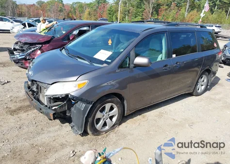 2013 Toyota Sienna Le V6 8 Passenger из США, поврежденный, VIN 5TDKK3DC2DS362729